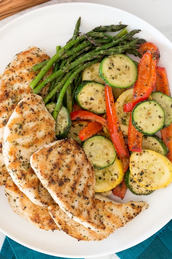 Grilled Chicken & Veggies*