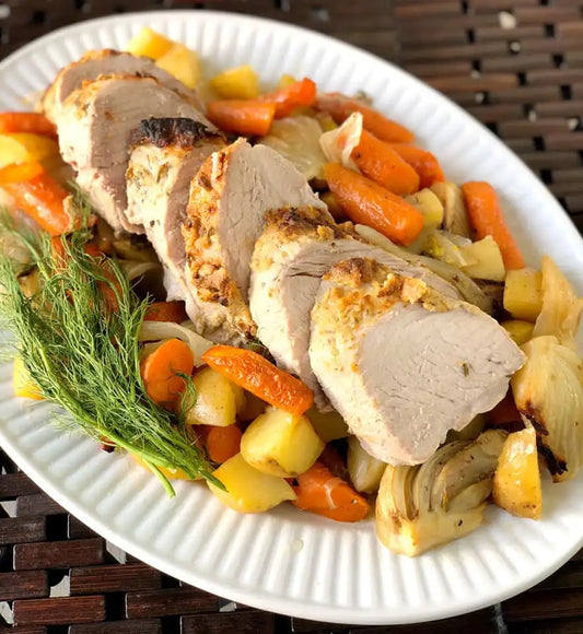 Grilled Pork Tenderloin & Veggies*