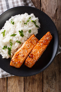 Honey Sesame Glazed Salmon