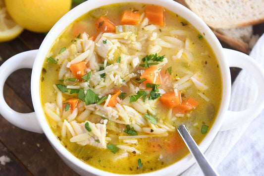 Lemon Orzo Soup